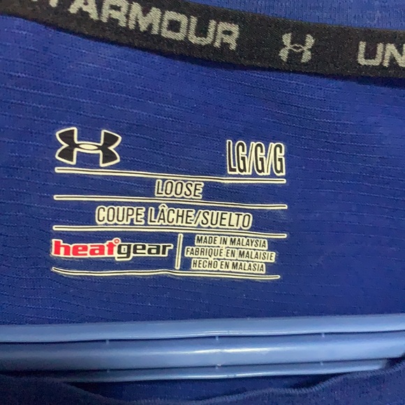 Under armour t shirt, cotton (not dri fit). Size large - Picture 3 of 3